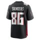 Men's Atlanta Falcons CJ Saunders Nike  Black Team Game Jersey