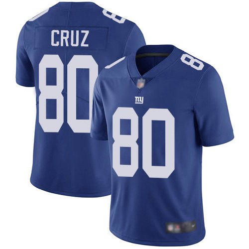 Men's Nike New York Giants #80 Victor Cruz Limited Royal Blue Home New Vapor Untouchable NFL Jersey