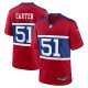 Men's New York Giants #51 Abdul Carter Nike 2025 NFL Draft First Round Pick Game Red Jersey