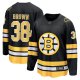 Men's Boston Bruins #38 Patrick Brown Black Home Breakaway Player Jersey