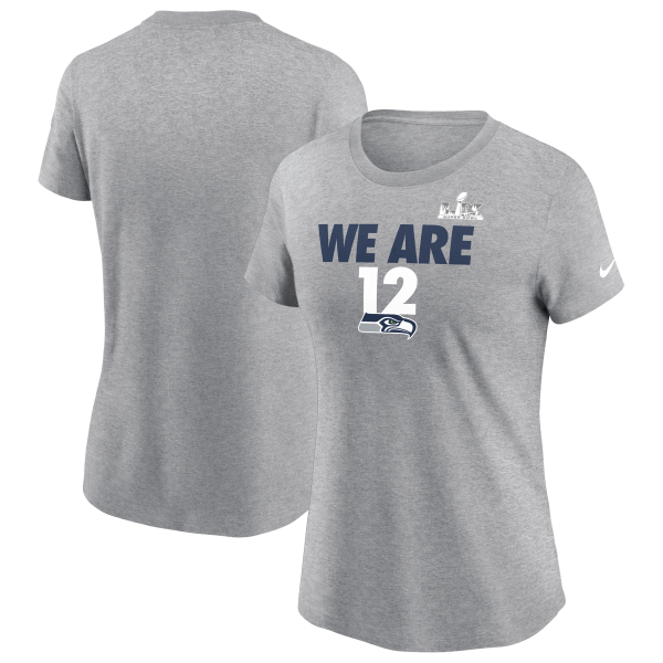Women's Seattle Seahawks  Nike Heather Gray Super Bowl LX Local T-Shirt