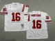 Men's #16 Joe Montana San Francisco 49ers White Jersey