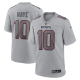 Men's New England Patriots #10 Drake Maye Nike Gray Atmosphere Fashion Game Jersey
