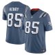 Men's #85 Hunter Henry New England Patriots Nike 2025 Rivalries Collection Limited Storm Blue Jersey