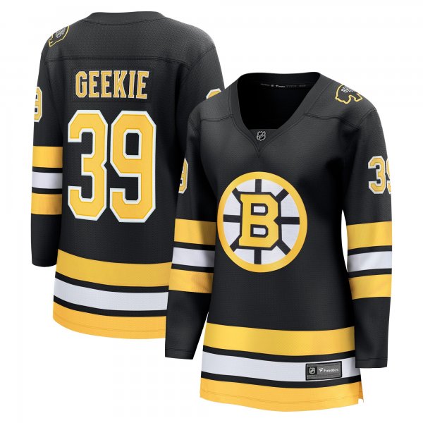 Women's Boston Bruins #39 Morgan Geekie Black Home Breakaway Player Jersey