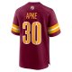Men's Washington Commanders Troy Apke Nike  Burgundy  Game Jersey
