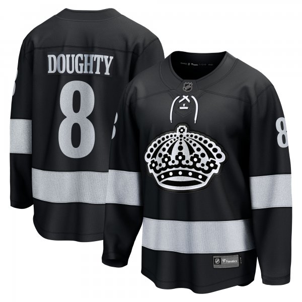 Men's Los Angeles Kings #8 Drew Doughty Black Alternate Breakaway Jersey