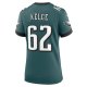 Women's Philadelphia Eagles Jason Kelce Nike Midnight Green Team Game Jersey