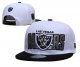 Las Vegas Raiders White and Black Cap