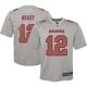 Youth Tampa Bay Buccaneers Tom Brady Nike Gray Atmosphere Game Jersey